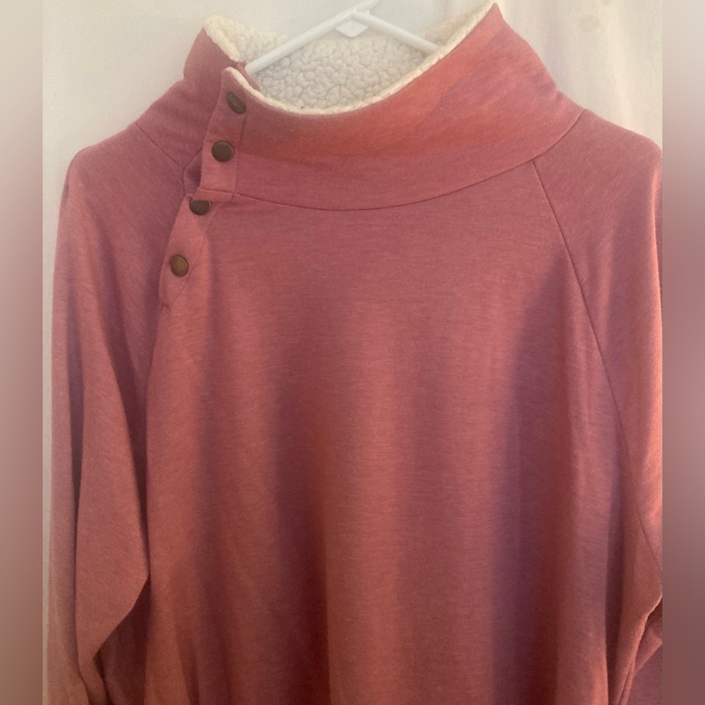 a:glow Maternity Pullover in Mauve Pink Size XXL